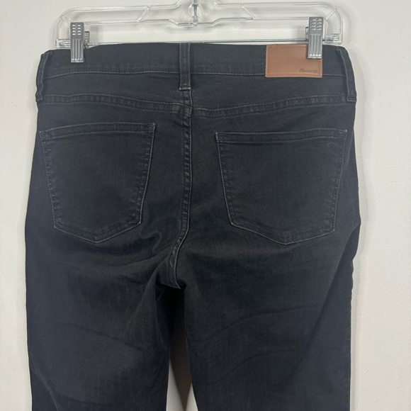 Madewell Tall 9" High-Rise Skinny Jeans Berkeley Black Button Fly Size 27 T Long - Picture 11 of 13